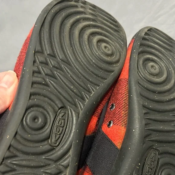 KEEN Womens Sienna Mary Jane Flat Red Black Plaid Size 9 buffalo check pattern - Picture 6 of 7